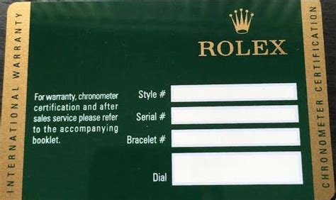 warranty card rolex rwi|rolex new style warranty card.